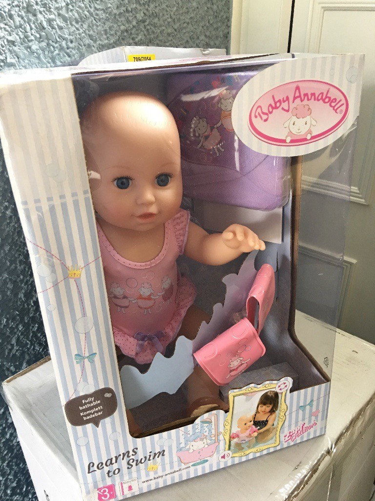 baby annabell learns to swim doll